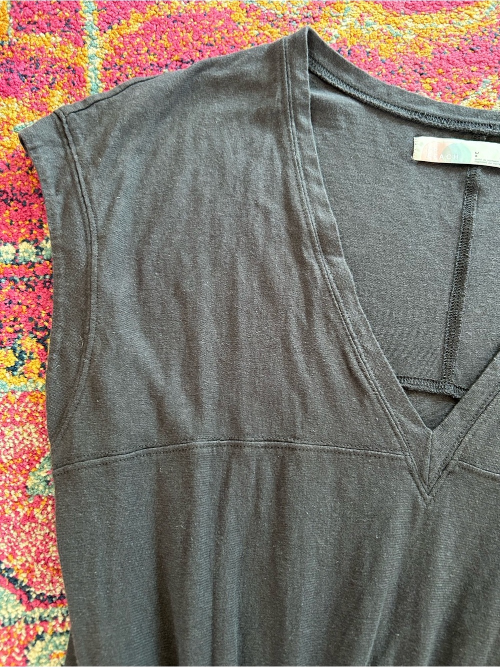 Free People | Women’s Charcoal Grey FP Beach Vneck Cap Sleeve Marlow Maxi Dress - Picture 7 of 16